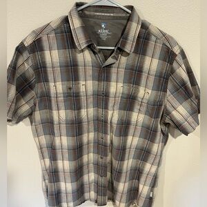 Kuhl Shirt Mens L Brown Shirt Sleeve Button Up